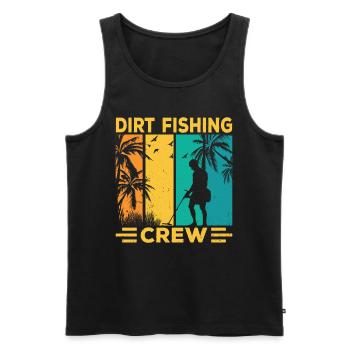 Dirt Fishing Team Probe Walking Metal - Débardeur bio Premium Homme - noir - Devant - Michal (187cm)