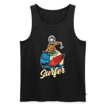 Surfer Surfing Planche de surf - Débardeur bio Premium Homme - noir - Devant - Michal (187cm)