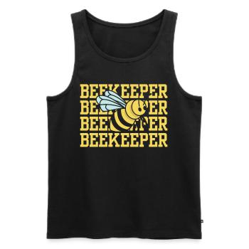 Beekeepers Beekeepers Beekeeping Honey Bee - Men's Premium Organic Tank Top - black - Front - AI Model Male 178 light (178cm)