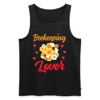 Beekeeping lovers Beekeeping Beekeepers Beekeepers - Men's Premium Organic Tank Top - black - Front - AI Model Male 178 light (178cm)