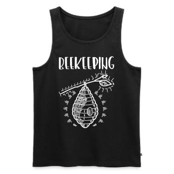 Beekeeping Beekeepers Beekeepers Honey Bee - Men's Premium Organic Tank Top - black - Front - AI Model Male 178 light (178cm)
