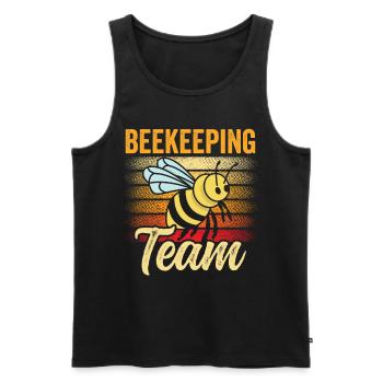 Team Beekeeping Beekeepers Honey Bees Beekeepers - Men's Premium Organic Tank Top - black - Front - AI Model Male 178 light (178cm)