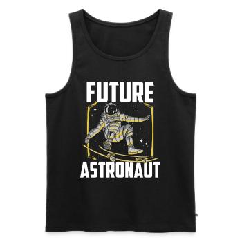 Future Astronaut Rocket Astronomy Space - Men's Premium Organic Tank Top - black - Front - Michal (187cm)