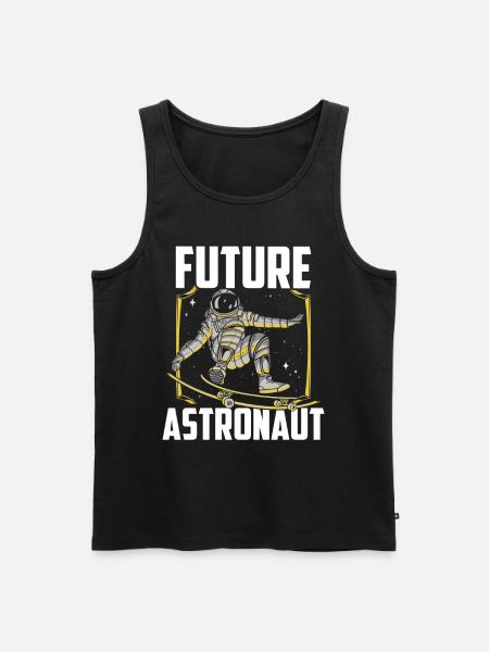 Future Astronaut Rocket Astronomy Space - Men's Premium Organic Tank Top - black