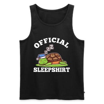 Official sleepshirt Turtle - Men's Premium Organic Tank Top - black - Front - AI Model Male 178 light (178cm)