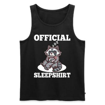 Official sleepshirt Raccoon - Männer Premium Bio Tank Top - Schwarz - Vorne - Michal (187cm)
