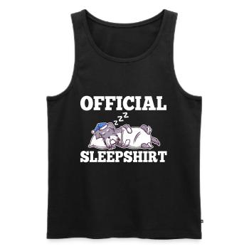 Chemise de nuit officielle Schnauzer - Débardeur bio Premium Homme - noir - Devant - Michal (187cm)