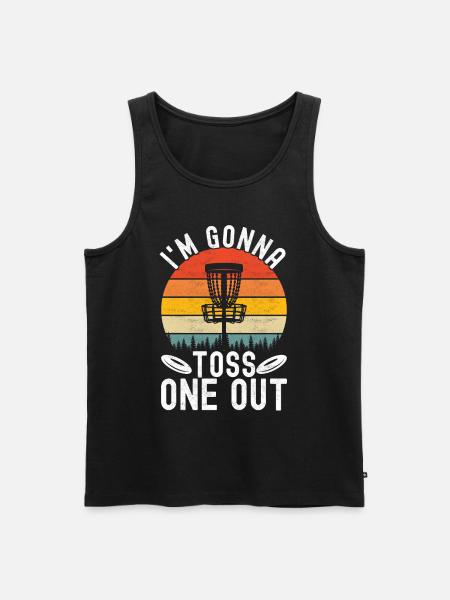 Disc Golf Disc Golfer - Men's Premium Organic Tank Top - black