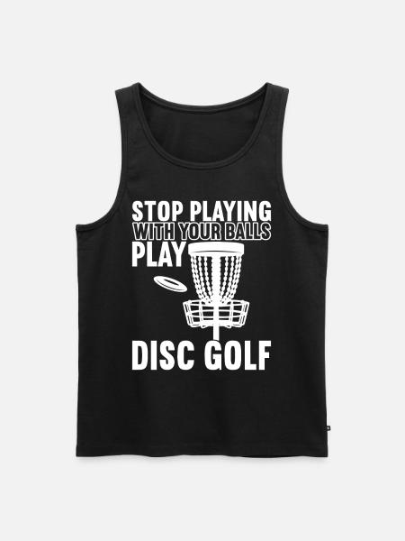 Disc Golf Disc Golfer - Men's Premium Organic Tank Top - black