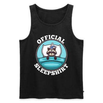 Official sleepshirt Raccoon - Männer Premium Bio Tank Top - Schwarz - Vorne - Michal (187cm)