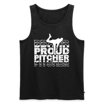Stolzer Baseball Pitcher Hobby Werfer Spieler - Männer Premium Bio Tank Top - Schwarz - Vorne - AI Model Male 178 light (178cm)