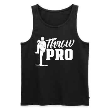 Wurf Profi Spieler Werfer Pitcher Baseball Hobby - Männer Premium Bio Tank Top - Schwarz - Vorne - AI Model Male 178 light (178cm)
