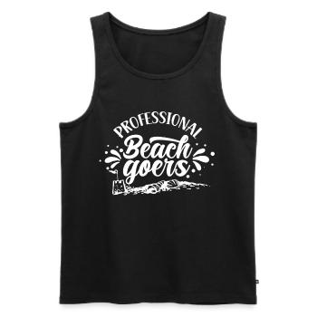 Amateurs de plage professionnels Amateurs de plage - Débardeur bio Premium Homme - noir - Devant - Michal (187cm)