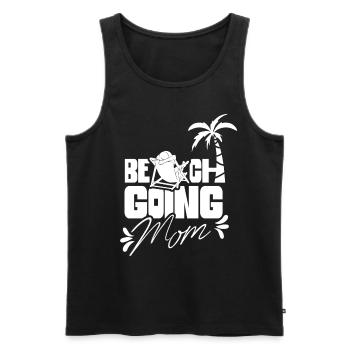 Beach visit Mother Beach Beach beach holiday - Men's Premium Organic Tank Top - black - Front - AI Model Male 178 light (178cm)
