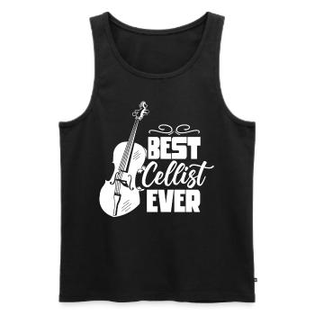 Best cellist of all time Cello cello musician - Men's Premium Organic Tank Top - black - Front - Michal (187cm)