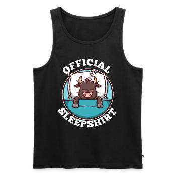 Official sleepshirt Taurus - Männer Premium Bio Tank Top - Schwarz - Vorne - Michal (187cm)