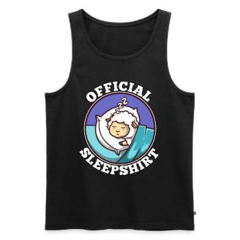 Official sleepshirt Sheep - Männer Premium Bio Tank Top - Schwarz - Vorne - Michal (187cm)
