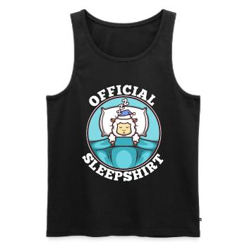 Official sleepshirt Sheep - Männer Premium Bio Tank Top - Schwarz - Vorne - Michal (187cm)