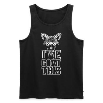Ich Habe Das Im Griff I've Goat This Tier Ziege - Männer Premium Bio Tank Top - Schwarz - Vorne - Michal (187cm)