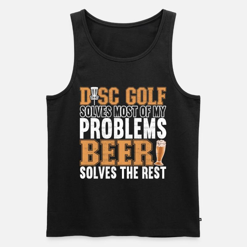 Disc Golf Disc Golfer - Men's Premium Organic Tank Top - black