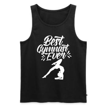 Bester Turner Aller Zeiten Gymnast Gymnastik - Männer Premium Bio Tank Top - Schwarz - Vorne - AI Model Male 178 light (178cm)