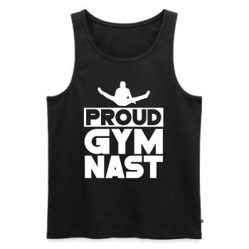 Fier gymnaste Amateur de gymnaste Gymnastique Gymnastique - Débardeur bio Premium Homme - noir - Devant - Michal (187cm)