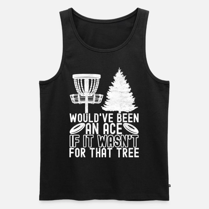 Disc Golf Discgolfspieler - Männer Premium Bio Tank Top - Schwarz