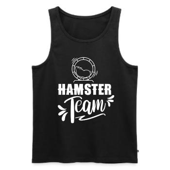 Hamster Team Owner Pet Hamster Sweet - Men's Premium Organic Tank Top - black - Front - AI Model Male 178 light (178cm)