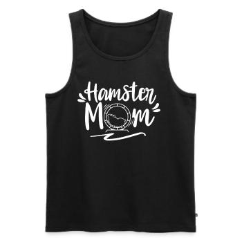 Hamster Mom Cute Hamster Owner Pet - Men's Premium Organic Tank Top - black - Front - AI Model Male 178 light (178cm)