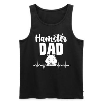 Hamster Papa Pet Mignon Hamster Propriétaire - Débardeur bio Premium Homme - noir - Devant - Michal (187cm)