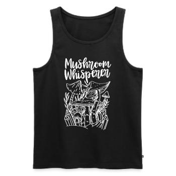 Mushroom Whisperer Mushroom Whisperer Mushroom Picker Mushrooms - Men's Premium Organic Tank Top - black - Front - AI Model Male 178 light (178cm)
