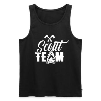 Scout Team Scouting Tent Camp Clan - Débardeur bio Premium Homme - noir - Devant - Michal (187cm)