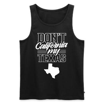 Kalifornien Texas Texaner Stolz Sprüche Texanisch - Männer Premium Bio Tank Top - Schwarz - Vorne - AI Model Male 178 light (178cm)