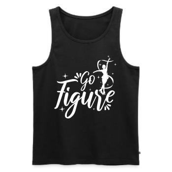 Go Figure Skating - Men's Premium Organic Tank Top - black - Front - Michal (187cm)