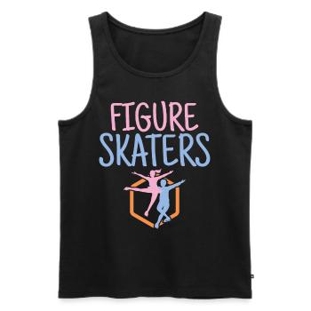 Figure Skaters - Men's Premium Organic Tank Top - black - Front - Michal (187cm)