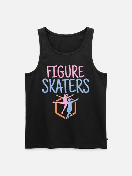 Figure Skaters - Men's Premium Organic Tank Top - black