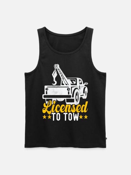 Abschleppwagen Abschleppdienst - Männer Premium Bio Tank Top - Schwarz
