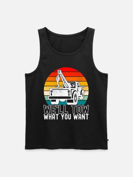 Abschleppwagen Abschleppdienst - Männer Premium Bio Tank Top - Schwarz