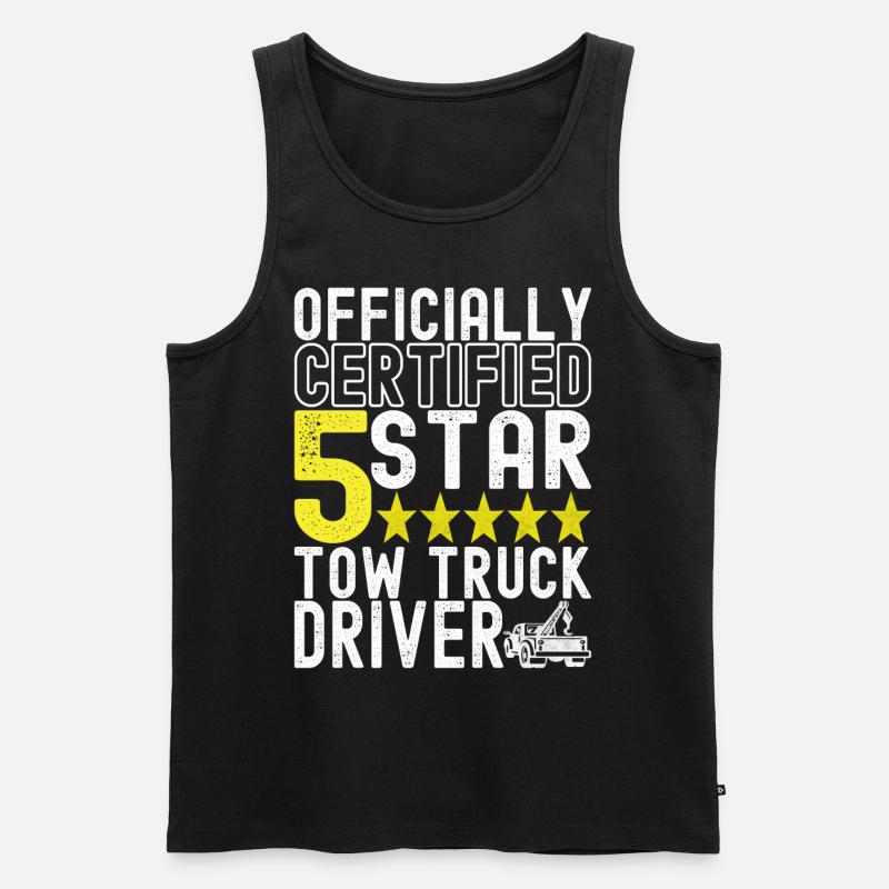Abschleppwagen Abschleppdienst - Männer Premium Bio Tank Top - Schwarz