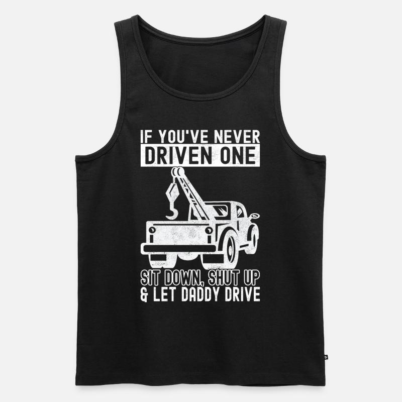 Abschleppwagen Abschleppdienst - Männer Premium Bio Tank Top - Schwarz