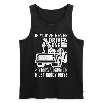 Abschleppwagen Abschleppdienst - Männer Premium Bio Tank Top - Schwarz - Vorne - AI Model Male 178 light (178cm)