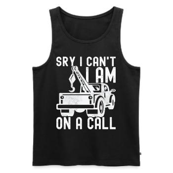 Abschleppwagen Abschleppdienst - Männer Premium Bio Tank Top - Schwarz - Vorne - AI Model Male 178 light (178cm)