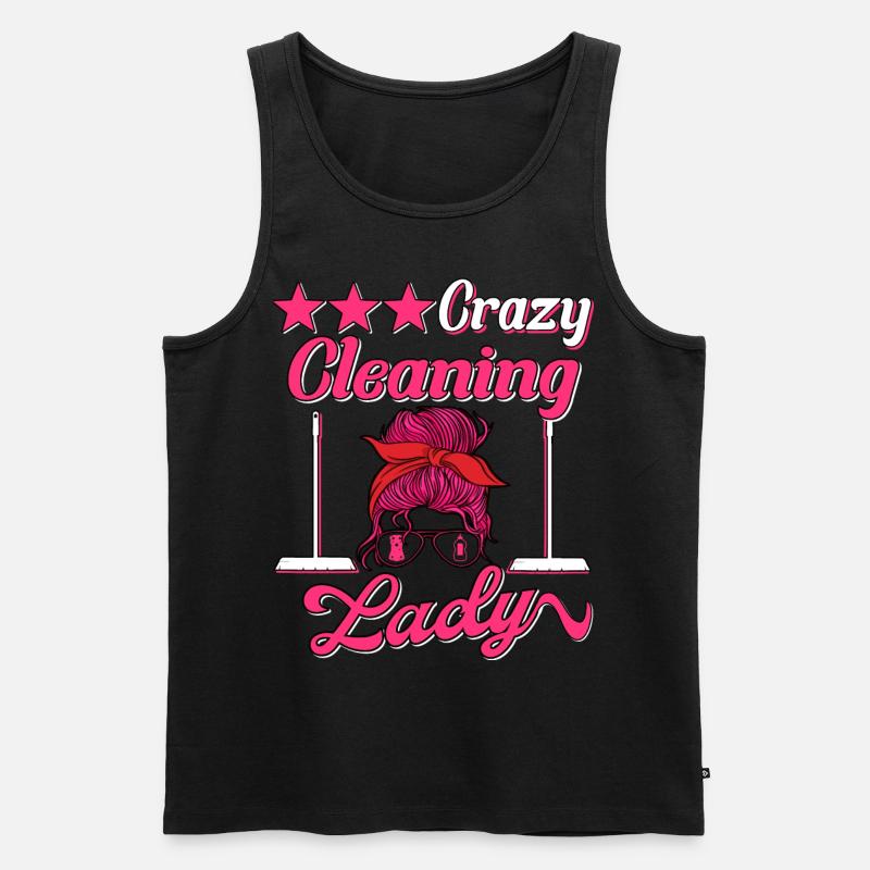 Haushälterin Zimmermädchen Putzfrau - Männer Premium Bio Tank Top - Schwarz