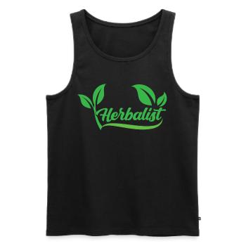 Herbalist Herb Garden Herbs Herb - Men's Premium Organic Tank Top - black - Front - AI Model Male 178 light (178cm)