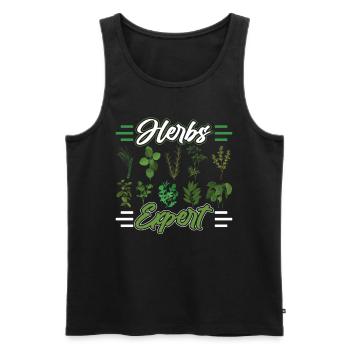 Herb Expert Herb Herb Garden Herbs - Men's Premium Organic Tank Top - black - Front - AI Model Male 178 light (178cm)