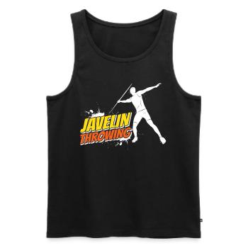 Javelin Thrower Javelin Throw Javelin Throw Javelin - Men's Premium Organic Tank Top - black - Front - AI Model Male 178 light (178cm)