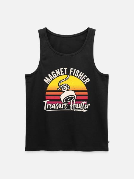 Magnetfischer Schatzsucher Magnet Magnetfischen - Männer Premium Bio Tank Top - Schwarz