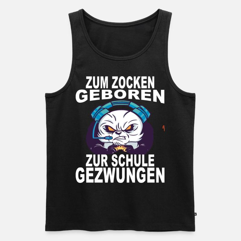 Gaming Zocken Gamer - Männer Premium Bio Tank Top - Schwarz