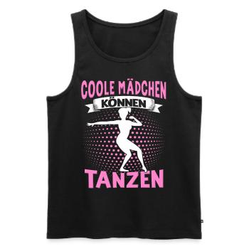 Echte Frauen Können Tanzen. Dance Tanz Sprüche - Männer Premium Bio Tank Top - Schwarz - Vorne - Michal (187cm)
