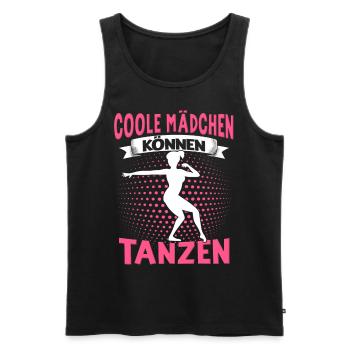 Echte Frauen Können Tanzen. Dance Tanz Sprüche - Männer Premium Bio Tank Top - Schwarz - Vorne - Michal (187cm)